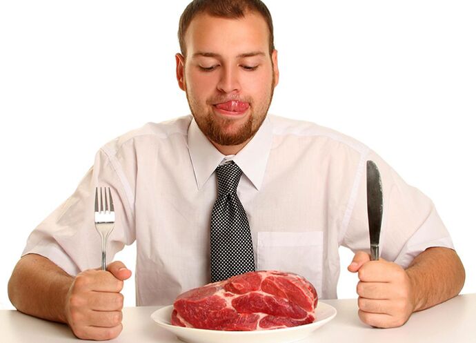Crveno meso u muškoj prehrani